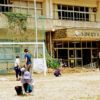 菅島小学校グラウンドでの環境整備