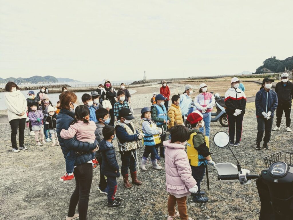 釣り大会開会式の様子